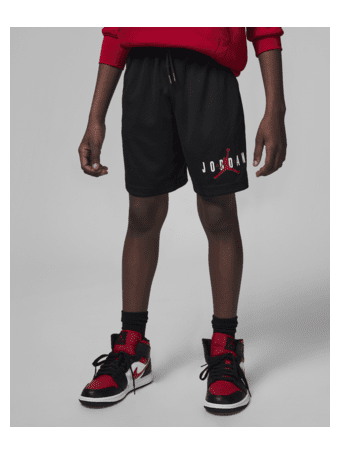 NIKE - Jordan Essentials Big Kids' Graphic Mesh Shorts BLACK