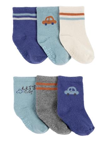 CARTER'S - Baby 6-Pack Car Booties ASST
