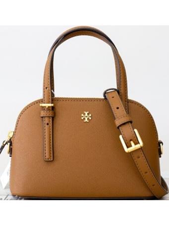 TORY BURCH - Emerson Dome Satchel MOOSE