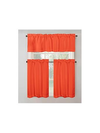 RAMALLAH TRADING COMPANY - Anchorage Blackout Kitchen Curtain CORAL