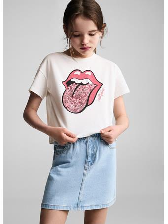 MANGO - The Rolling Stones T-shirt IVORY