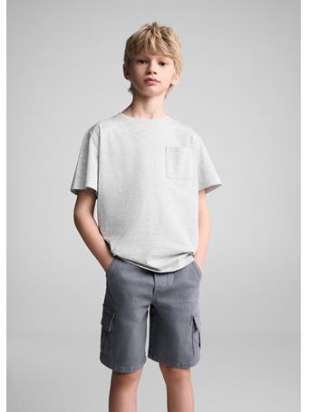 MANGO - Essential Cotton-Blend T-Shirt LIGHT GRAY