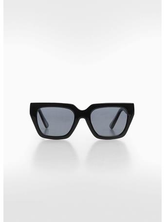 MANGO - Squared Frame Sunglasses BLACK