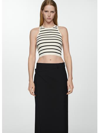 MANGO - Knit Strap Top NATURAL WHITE