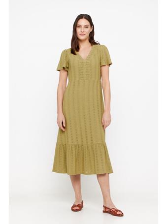 CORTEFIEL - Structured Knit Dress GREEN