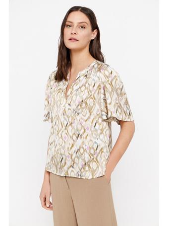 CORTEFIEL - Flowy Printed Blouse WHITE PRINT