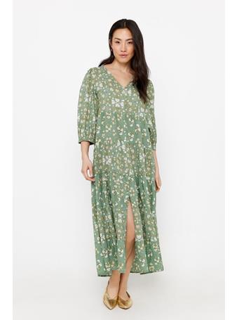 CORTEFIEL - Floral Print Dress GREEN PRINT