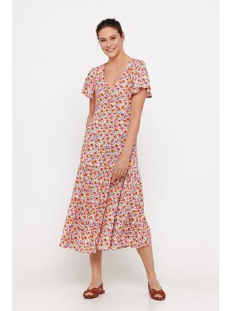 CORTEFIEL - Long Printed Dress MULTICOLOURED