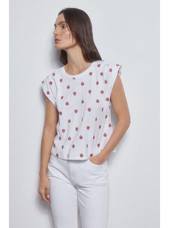 PEDRO DEL HIERRO - Embroidered T-Shirt IVORY