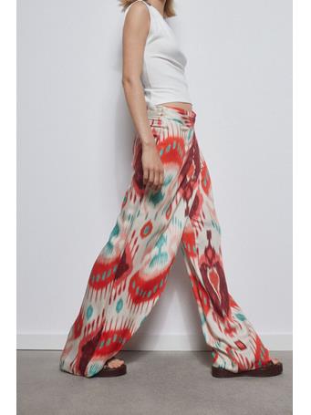 PEDRO DEL HIERRO - Printed Double-Breasted Pants MAROON