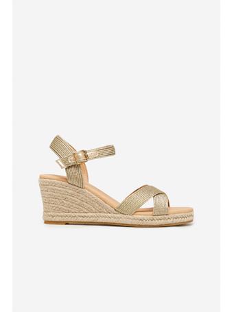 CORTEFIEL - Metallic Rope Wedge GOLD/MUSTARD