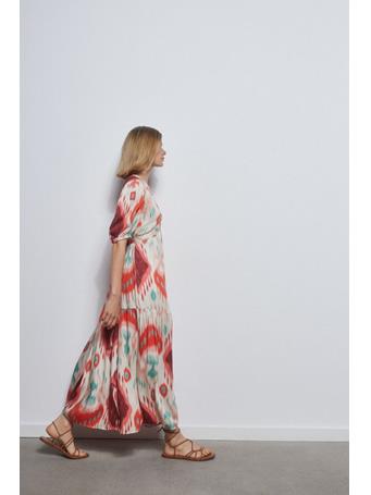 PEDRO DEL HIERRO - Printed Tunic Dress MAROON