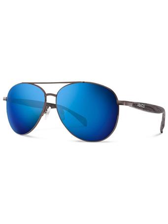 ABACO POLARIZED - Burton Sunglasses GUNMETAL DEEP BLUE