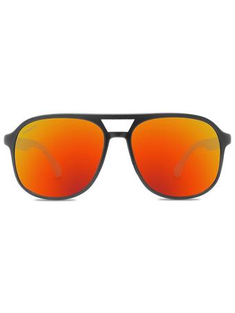 ABACO POLARIZED - Pitbull Sunglasses MATTE BLACK FIRE