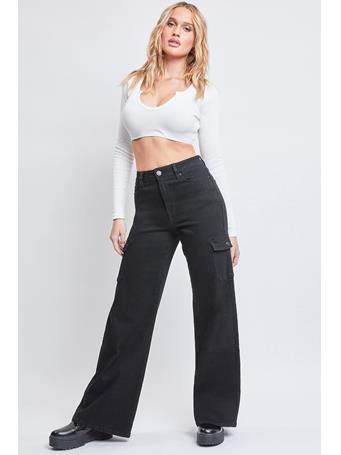 YMI JEANSWEAR - Skater Cargo Wide Leg Jeans 08W