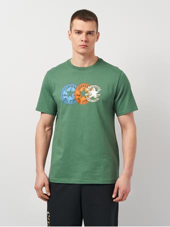 CONVERSE - Distorted Patch T-Shirt ADMIRAL ELM