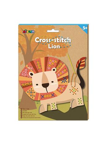 Cross Stitch Lion Craft Set NO COLOR