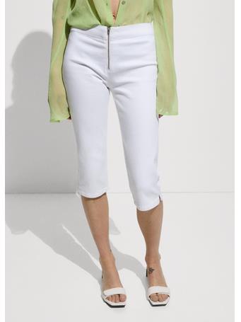 MANGO - Capri Slim-fit Jeans WHITE