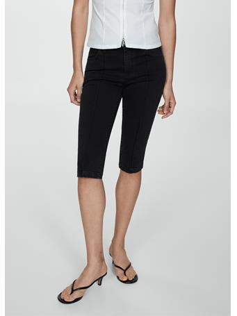 MANGO - Slim Capri Jeans BLACK