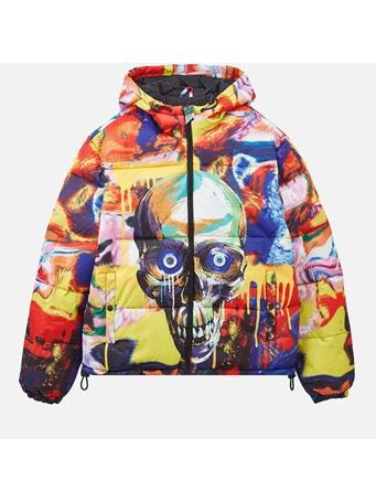 TANGO HOTEL - Skull Puffer Jacket MULTI
