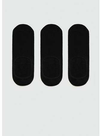 MANGO - 3-pack Of Invisible Socks BLACK
