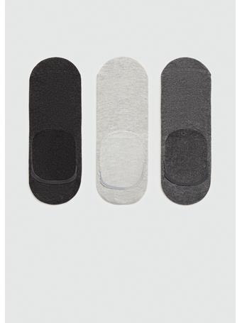 MANGO - 3-pack Of Invisible Socks GREY