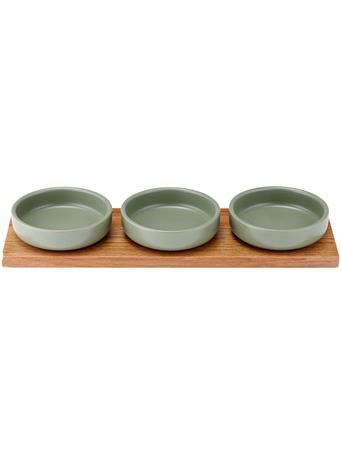 LADELLE - Host Bowl & Tray Set - Sage SAGE