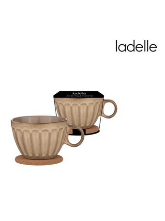 LADELLE - Elan Storm Blue Duo Mug & Coaster Set - Sable SABLE