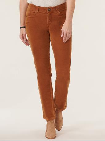 DEMOCRACY - "Ab"solution Corduroy Straight Leg Pant RAW UMBER