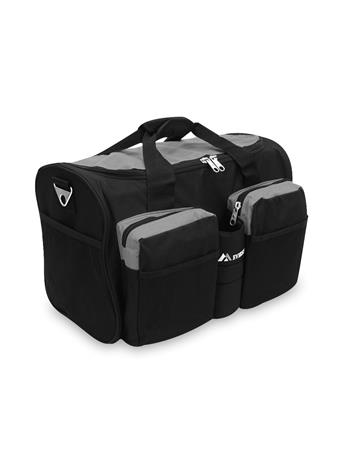 EVEREST - Gym Bag And Wet Pocket BLACK/GREY