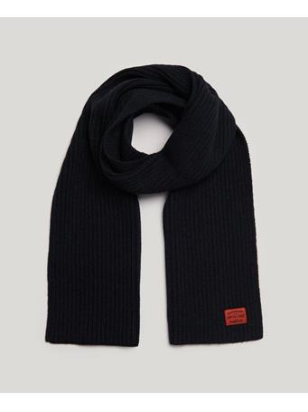 SUPERDRY - Workwear Knit Scarf ECLIPSE NAVY