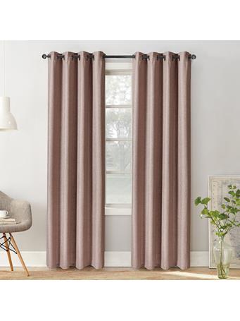 EDEN & WEST - Faux Linen panel 11-MINK