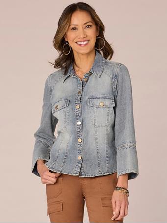 DEMOCRACY - Denim Shirt LIGHT BLUE