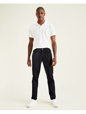 DOCKERS - Jean Cut Pants, Straight Fit BLACK