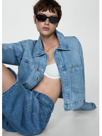 MANGO - Oval Sunglasses BLACK