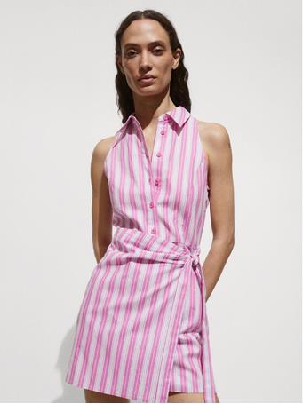 MANGO - Dress Capri MEDIUM PINK