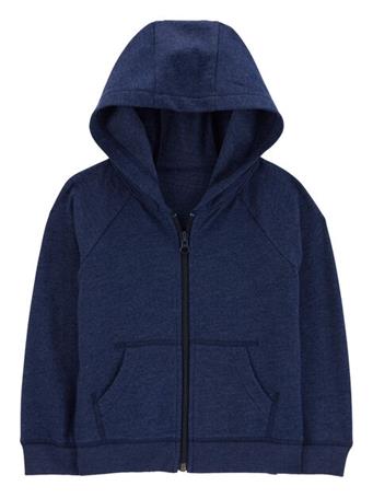 CARTER'S - Baby Zip-Up Fleece Hoodie NAVY