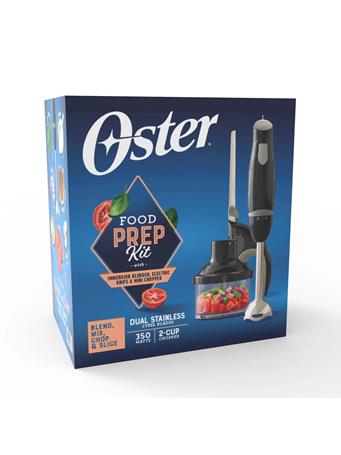 OSTER - Food Prep Kit with Immersion Blender, Electric Knife & Mini Chopper BLACK
