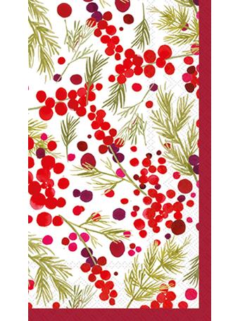 BOSTON INTERNATIONAL - Merry Besties Guest Towel RED