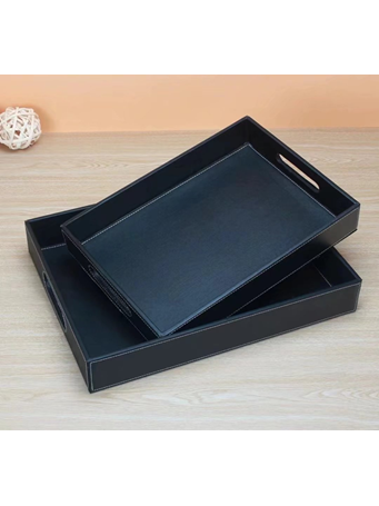 MAISON LUXE - Leather Tray BLACK