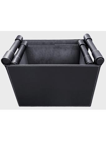 MAISON LUXE - Leather Basket BLACK