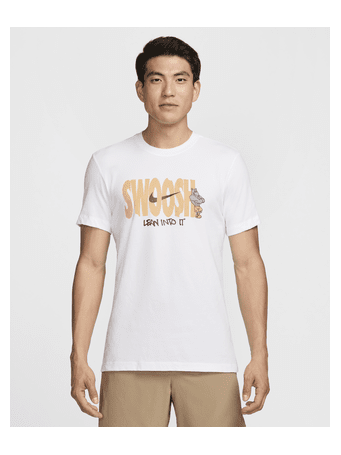 NIKE - Men's Dri-FIT Fitness T-Shirt WHTE
