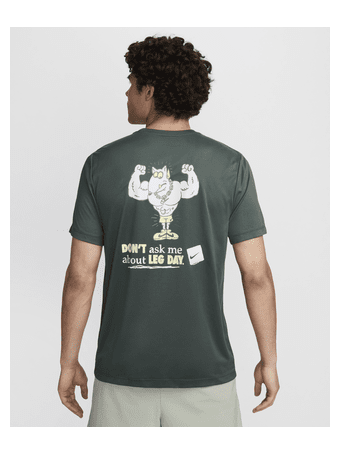 NIKE - Men's Dri-FIT Fitness T-Shirt VINTAGE GREEN