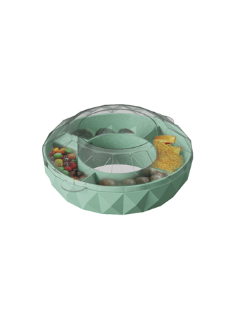 Round Snack Bowl For 40Oz Tumbler With Lid TURQUOISE