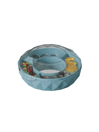 Round Snack Bowl For 40Oz Tumbler With Lid BLUE