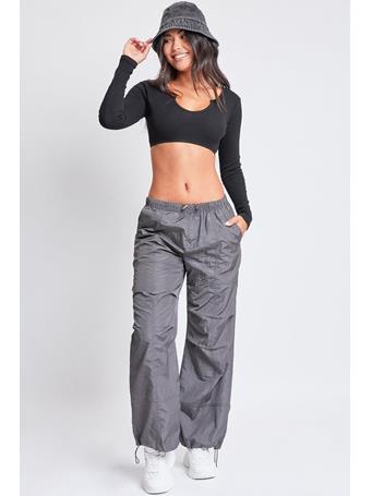 YMI JEANSWEAR - Parachute Pants CHARCOAL