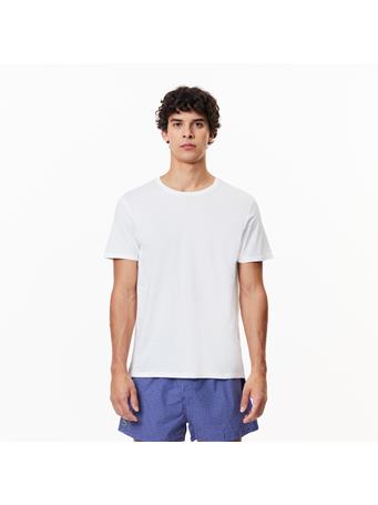 LACOSTE - Men's Crew Neck Plain Cotton T-Shirt - 3-Pack WHITE