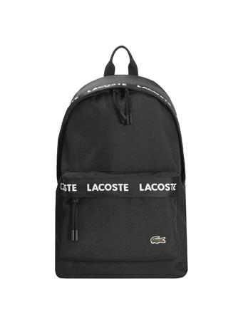 LACOSTE - Neocroc Logo Backpack TAPE BLACK