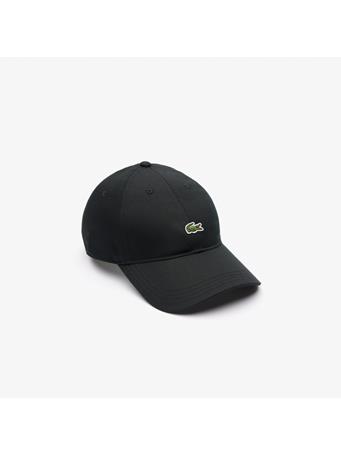 LACOSTE - Unisex Organic Cotton Twill Cap BLACK