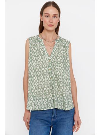 CORTEFIEL - Cotton Printed Shirt GREEN PRINT